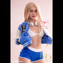 Realistic Eudora sex doll by MyRealDolls with customizable options, displayed in a lifelike pose, showcasing detailed features.