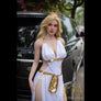 Realistic Leslie sex doll by MyRealDolls with detailed facial features, realistic skin, and lifelike body posture.