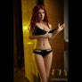 A realistic sex doll named Adele from MyRealDolls, featuring detailed facial features and lifelike body design.