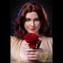 Realistic Carmel sex doll by MyRealDolls featuring lifelike facial features, long hair, and detailed body for adult use.