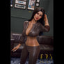 Realistic Malika sex doll by MyRealDolls showing detailed facial features and life-like skin texture.