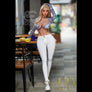 Melantha busty sex doll by MyRealDolls featuring realistic facial features, long hair, and a detailed torso in a lifelike pose.