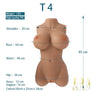 Tan 3D torso sex doll by MyRealDolls, customizable and realistic with detailed features, designed for adult use.