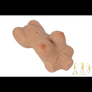 Tan 3D torso sex doll by MyRealDolls, customizable sex doll with realistic features, shown in a detailed close-up.