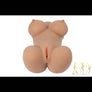 Customizable tan 3D torso sex doll by MyRealDolls featuring realistic skin texture and detailed craftsmanship.