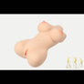 Custom 3D flesh-colored torso sex doll by MyRealDolls, realistic body with customizable features.