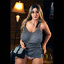 MyRealDolls Amina Curvy Sex Doll with realistic facial features, long hair, and detailed body for lifelike appearance.