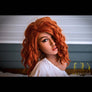 Red-haired Andrea sex doll by MyRealDolls, realistic face and body with detailed features, designed for adult companionship.