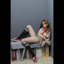 Tall Brooke sex doll by MyRealDolls featuring realistic facial features, long blonde hair, and a lifelike body.