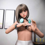 Delphine Petite Sex Doll by MyRealDolls featuring realistic facial features, detailed body, and lifelike skin in a compact size.