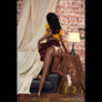 MyRealDolls Destiny Tanned Sex Doll with realistic facial features, detailed body, and lifelike skin in a natural pose.