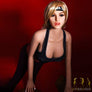MyRealDolls Ella Sporty sex doll with realistic features, blonde hair, and athletic physique, posing in a casual outfit.