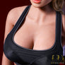 MyRealDolls Ella Sporty sex doll with realistic facial features, blonde hair, and athletic body, dressed in casual clothing.