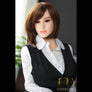 Realistic Enya sex doll by MyRealDolls, showcasing detailed facial features, long hair, and full-body design.