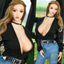 Realistic Francesca Natural Sex Doll by MyRealDolls, featuring lifelike facial features and detailed body contours.