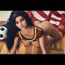 MyRealDolls Haily cheerleader sex doll with realistic facial features, cheerleader outfit, and detailed body in a lifelike pose.