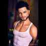 MyRealDolls Jared male sex doll with realistic facial features, detailed torso, and lifelike skin in a natural pose.