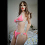 Realistic Jenna sex doll by MyRealDolls with detailed facial features, long hair, and a lifelike body for intimate companionship.