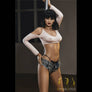 MyRealDolls Karine petite sex doll with realistic facial features, blonde hair, and detailed body design for adult use.