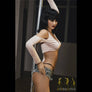 MyRealDolls Karine petite sex doll with realistic facial features, blonde hair, and life-like body details.