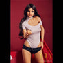 MyRealDolls Kennedy brunette sex doll with realistic facial features, full body, and detailed design for lifelike appearance.