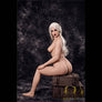 Realistic Lena sex doll by MyRealDolls featuring detailed facial features, long hair, and life-like body for adult pleasure.