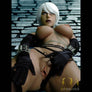 Realistic Mistress sex doll by MyRealDolls with detailed facial features, long hair, and lifelike body for intimate companionship.