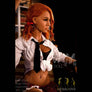 Red-haired Palmer sex doll by MyRealDolls featuring realistic facial details and life-like body for adult companionship.