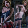 MyRealDolls Rebecca voluptuous sex doll with realistic facial features, long brown hair, and detailed body design.