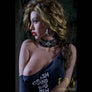 Rebecca voluptuous sex doll by MyRealDolls with realistic facial features, long hair, and detailed body contours.