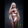 Realistic Scarlet Elf Archer sex doll by MyRealDolls featuring detailed elf costume and lifelike facial features.