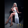 Realistic Scarlet Elf Archer sex doll by MyRealDolls featuring detailed face, elf ears, and a lifelike body pose.