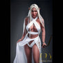 Realistic Scarlet Elf Archer sex doll by MyRealDolls featuring detailed elf costume and lifelike facial features.