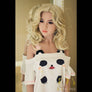 MyRealDolls Sunny Skinny Sweet sex doll with realistic facial features, blonde hair, and slender body pose.