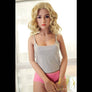 MyRealDolls Sunny Skinny Sweet sex doll with realistic features, blonde hair, and a slender body pose.