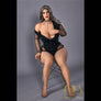 Realistic Zaya BBW sex doll by MyRealDolls featuring detailed facial features and curvy body with realistic skin texture.