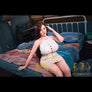 Realistic Yao sex doll by MyRealDolls, showing detailed facial features and lifelike body posture.