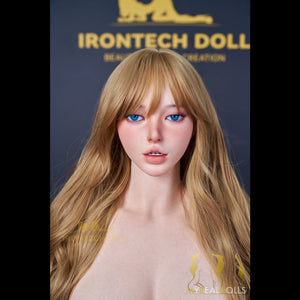 Realistic Chrissy sex doll by MyRealDolls, showcasing lifelike features and detailed facial expression.